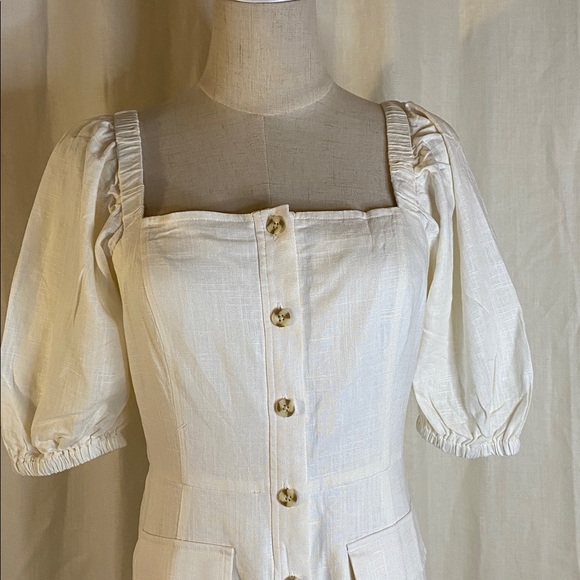 BCBG Max Azria Linen Blend Dress NWT - Picture 5 of 7